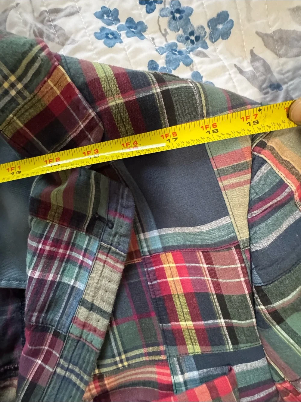 Peter Millar Multicolor Patchwork Plaid Sport Coat